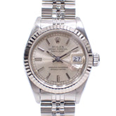 Rolex Datejust Ladies' Watch 69174 Automatic, R-serial number, circa 1988, Stainless Steel & White Gold, Automatic Winding, Silver Dial, C2249641 — Good
