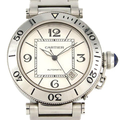Cartier Pasha Seatimer W31080M7 Stainless Steel Automatic Watch — Good