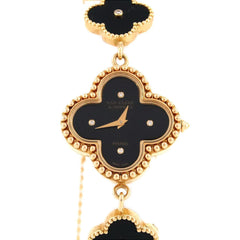 Van Cleef & Arpels Alhambra YG 4P 122974 Quartz Watch — Very Good