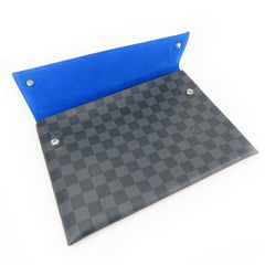 Louis Vuitton Alpha Triple Pouch N60255 Damier Graphite Silver Hardware Clutch Bag for Men and Women — Like New