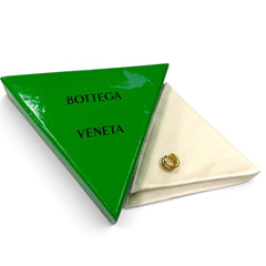 BOTTEGA VENETA AG925 Ear Cuff Earrings, Gold, Made in Italy, Weight 5.8g, Women's, Comes with Dust Bag — Like New