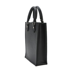 Louis Vuitton Epi Petite Sac Plat 2-way Hand/Shoulder Handbag Leather Noir M69441 — Like New