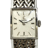 Omega OMEGA wristwatch, total weight 27.4g, GP (gold plated), manual winding, silver dial — Good