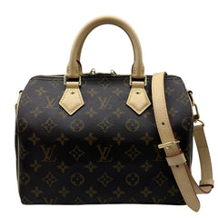 LOUIS VUITTON Louis Vuitton Monogram Speedy 25 Bandoulière M46977 RFID Boston Bag Brown with Strap Women's Men's — Like New