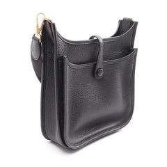 Hermes Evelyne 23 Shoulder Bag/Handbag, Taurillon Clemence Leather, Women's, Black — New - Store Return
