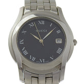 Gucci 5500M Stainless Steel Black Quartz Analog Watch with Dial for Women — Good