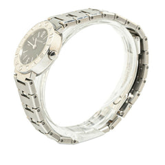 BVLGARI Watch BB23SS Quartz Black Dial Stainless Steel Women's — Good