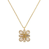 Celine Triomphe Stone Logo Gold Necklace Accessory 0296 CELINE — Like New