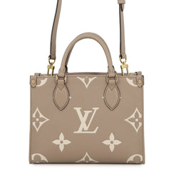 Louis Vuitton Monogram Empreinte OnTheGo PM Handbag M45779 Bicolor Tote Bag 2-way Shoulder LOUIS VUITTON — Like New