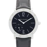 Bulgari BVLGARI Roma Finissimo Watch Stainless Steel Leather Men's Black BB41SXTRO — Very Good