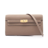 Hermes Kelly To Go Shoulder Bag/Handbag, Leather, Calfskin (Cowhide), Veau Epsom, Women's, Gray — New - Store Return