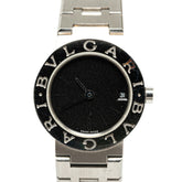 BVLGARI Watch BB23SS Quartz Black Dial Stainless Steel Women's — Good