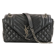 Yves Saint Laurent SAINT LAURENT PARIS Classic Small Satchel Leather Shoulder Bag 428125 Black Women's — Like New