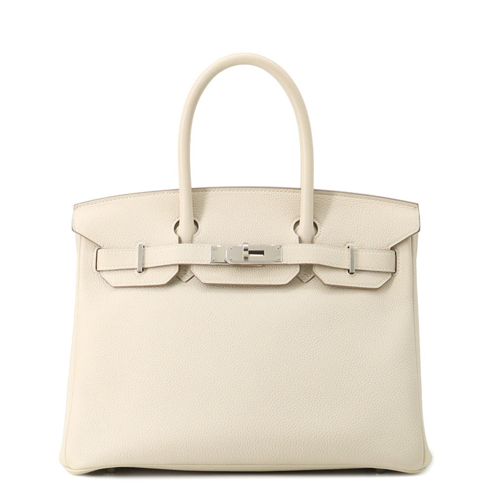 Hermes Birkin 30 Craie Togo C stamp HERMES handbag women's — Like New