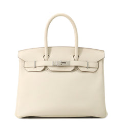 Hermes Birkin 30 Craie Togo C stamp HERMES handbag women's — Like New