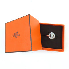 HERMES Echappé MM Ring, AG925 Silver, Size 50, Approximately Japanese Size, Includes Box, Made in Italy, Weight 9.8g, Women's — Like New