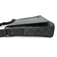 LOUIS VUITTON District MM NM Shoulder Bag, Monogram Eclipse, Black, Men's, M44001 — Like New