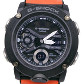 Casio G-SHOCK GA-2000-4JR Carbon Core Guard Watch, x Resin, Black Orange, Quartz, Analog-Digital, Dial, Men's — Very Good