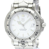 TAG HEUER 6000 Professional Steel Quartz Mens Watch WH1111 Polished — Very Good