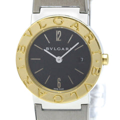 BVLGARI BVLGARI-BVLGARI 18K Gold Steel Ladies Watch BB26SG Polished — Very Good