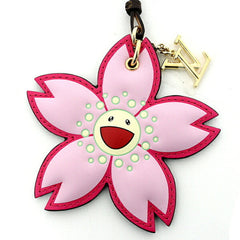 LOUIS VUITTON x Takashi Murakami LV TM Bag Charm Cherry Blossom M02475 Pink — Like New