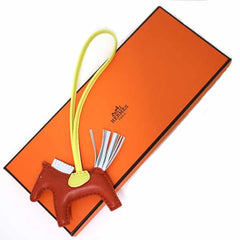 Hermes Rodeo Charm PM Anjou Milo Carnelian Lime Bleu Brume U Stamp Bag — Like New