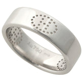 Hermes Eclipse Ring, approximately 6.3g, K18WG White Gold, Au750 stamped, size #49 (approximately US 8.5) — Like New