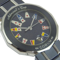 CORUM Corum Admiral's Cup Watch 39.610.30 V-50 Stainless Steel x Gun Blue Navy Quartz Analog Display Women's Dial — Good
