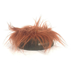GUCCI 704806 GG Lion Round Strap Pouch Clutch Bag Fur Leather Women's Brown L-240905-10 — Like New