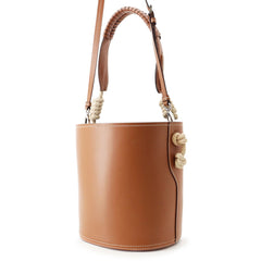 Prada Tambour Bucket Shoulder Bag, Calf Leather, 1BE050, PRADA 2-way, Handbag — Like New