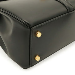 CELINE Small 16 Seize One-Handle Handbag Shoulder Bag Calfskin Black 188003 — New - Store Return