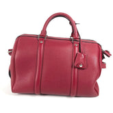 LOUIS VUITTON M94341 Parnassus SC Bag PM Boston Shoulder Handbag Women's Cherry Red MO-240728-1 — Like New