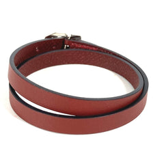 HERMES Paddock Double Tour Bracelet, Women's Leather Brown — Like New