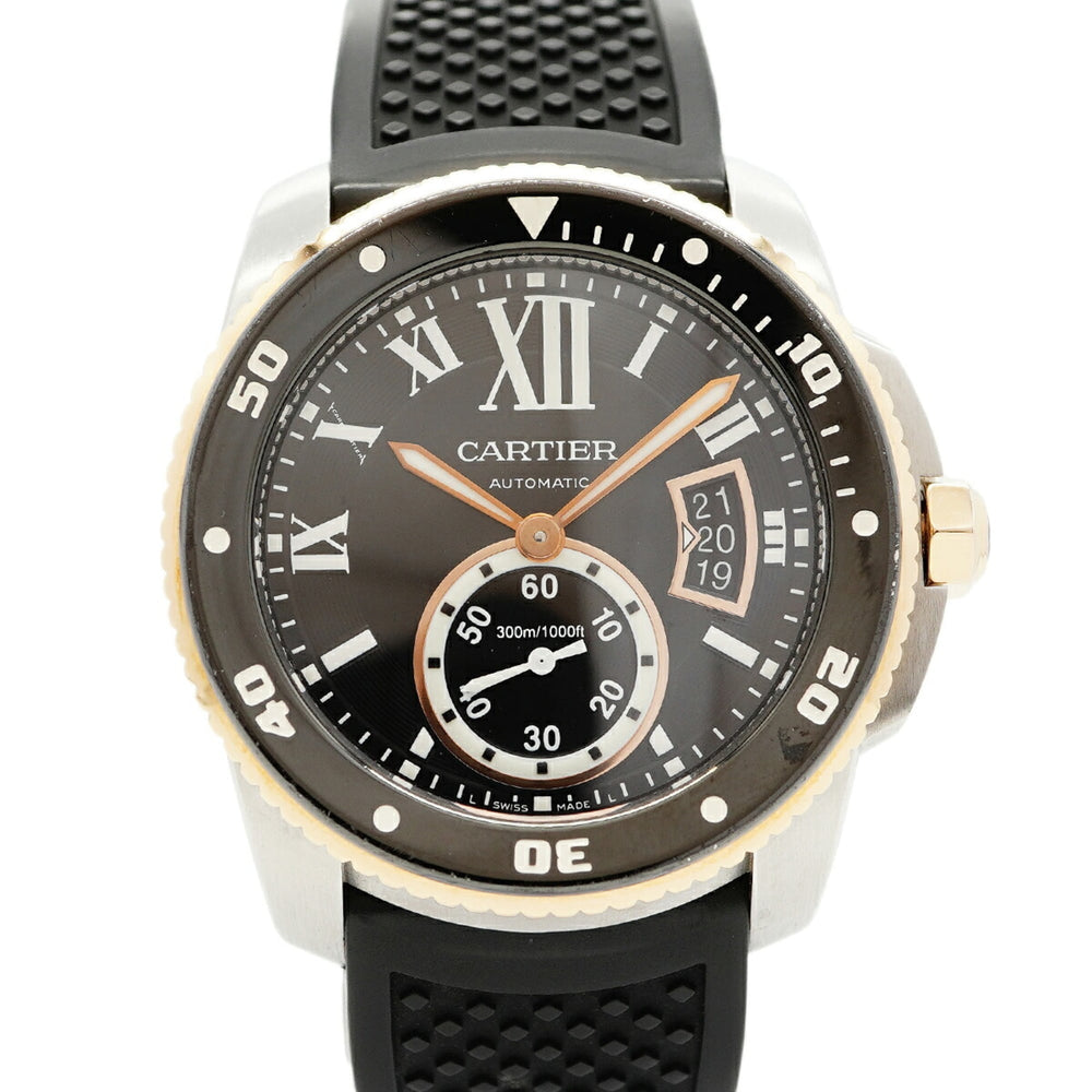 Cartier Calibre Diver W7100055 Black Dial Men's Watch — Good