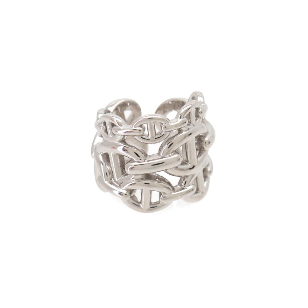Hermes Chaine d'Ancre Enchainee GM #49 Ring, SV 925 Silver — Like New