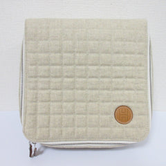 HERMES Paddock Handbag Pouch Travel Case Greige Women's — Like New