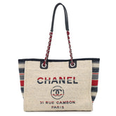 Chanel Deauville Line Medium Tote Bag, Canvas Handbag, A67001, CHANEL, Women's, CHANEL — Like New
