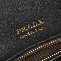 Prada SOFT GLAIN Medium Tote Bag Handbag Leather Women's Black 1BG538 — New - Store Return