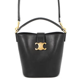 Celine Triomphe Small Bucket Louise Handbag 119173FX9.04LU CELINE 2-way Black Women's — Like New