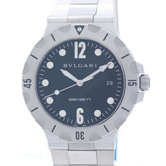 BVLGARI Diagono Scuba DP41BSSSD DP41SSD Men's Watch SS 40379 — Very Good