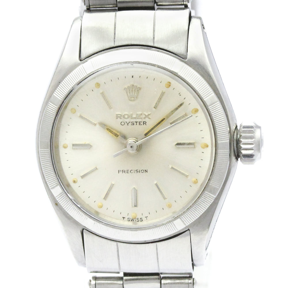 ROLEX Oyster Precision 6411 Steel Hand-winding Ladies Watch Vintage — Good