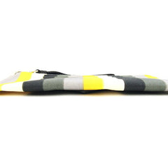 Prada Clutch Bag 2NH005 Multicolor Canvas Leather Handbag Pouch with Hand Strap Stripe Men's Women's PRADA — Like New