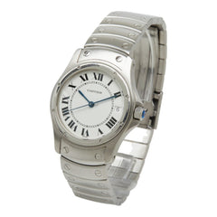 Cartier Santos Ronde LM W20026K1 Automatic (with manual winding) White Dial Stainless Steel Men's Watch CARTIER — Good