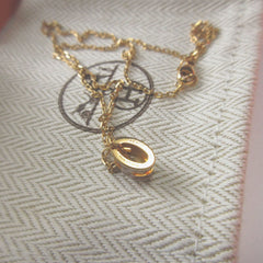 Like new Hermes Pop Ash Mini Metal New Gold Necklace 0508 — Like New