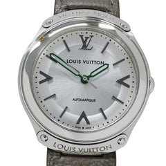 Louis Vuitton LOUIS VUITTON Men's Watch Brand Fifty Five Automatic AT Stainless Steel SS Leather Q6G20 Round Polished — Good