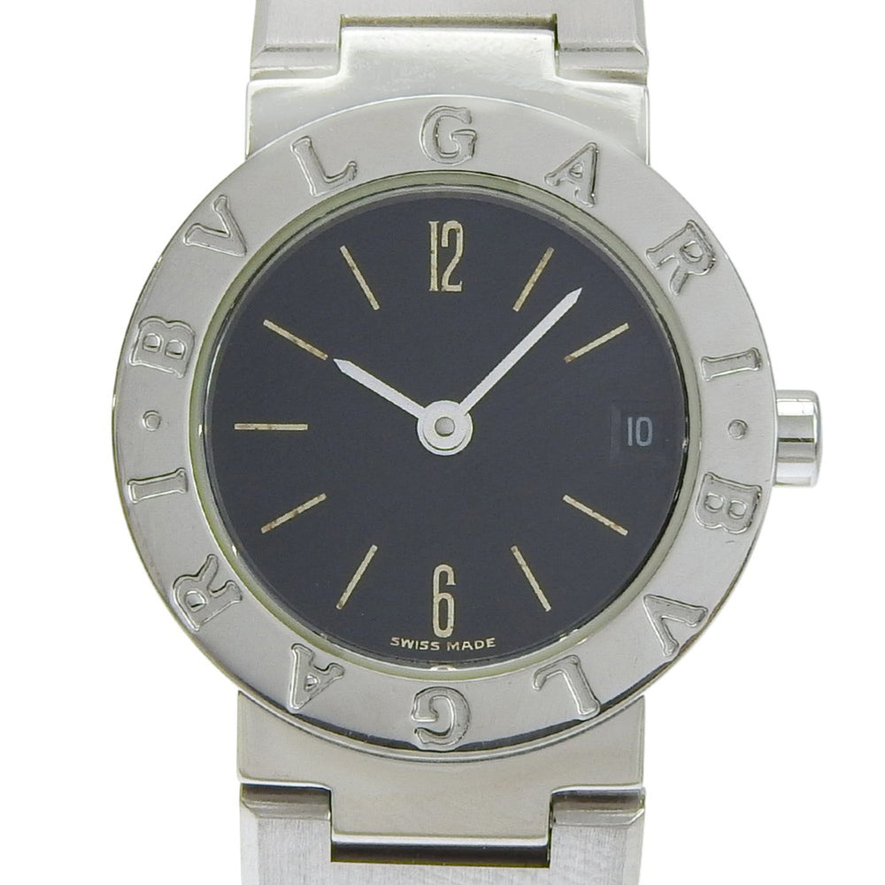 Bvlgari BVLGARI Watch BB23SS Stainless Steel Quartz Analog Black Dial Women's — Good