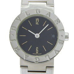 Bvlgari BVLGARI Watch BB23SS Stainless Steel Quartz Analog Black Dial Women's — Good