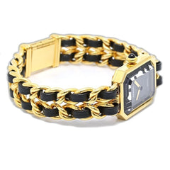 CHANEL Premiere Large Size H0001 483011003 Women's Watch GP (Gold Plated) x Leather 130518 — Very Good