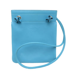 Hermes Aline Mini, D stamp, 2019 model, women's shoulder bag, Swift leather, Blue Nord — Like New