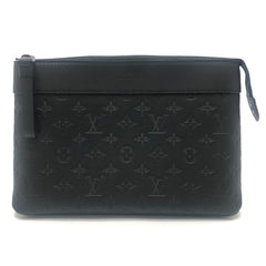LOUIS VUITTON M82545 Pochette Voyage Souple Bag Clutch Second Men's Black — New